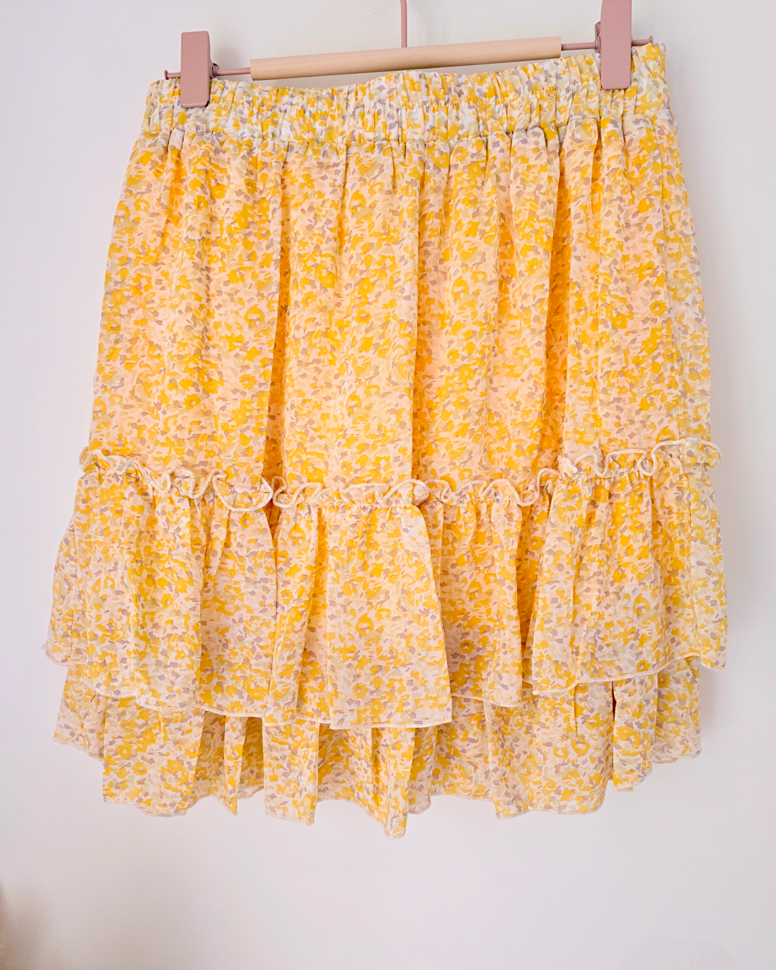 Jupe flowers jaune