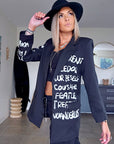 Veste, boy noir
