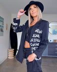 Veste, boy noir