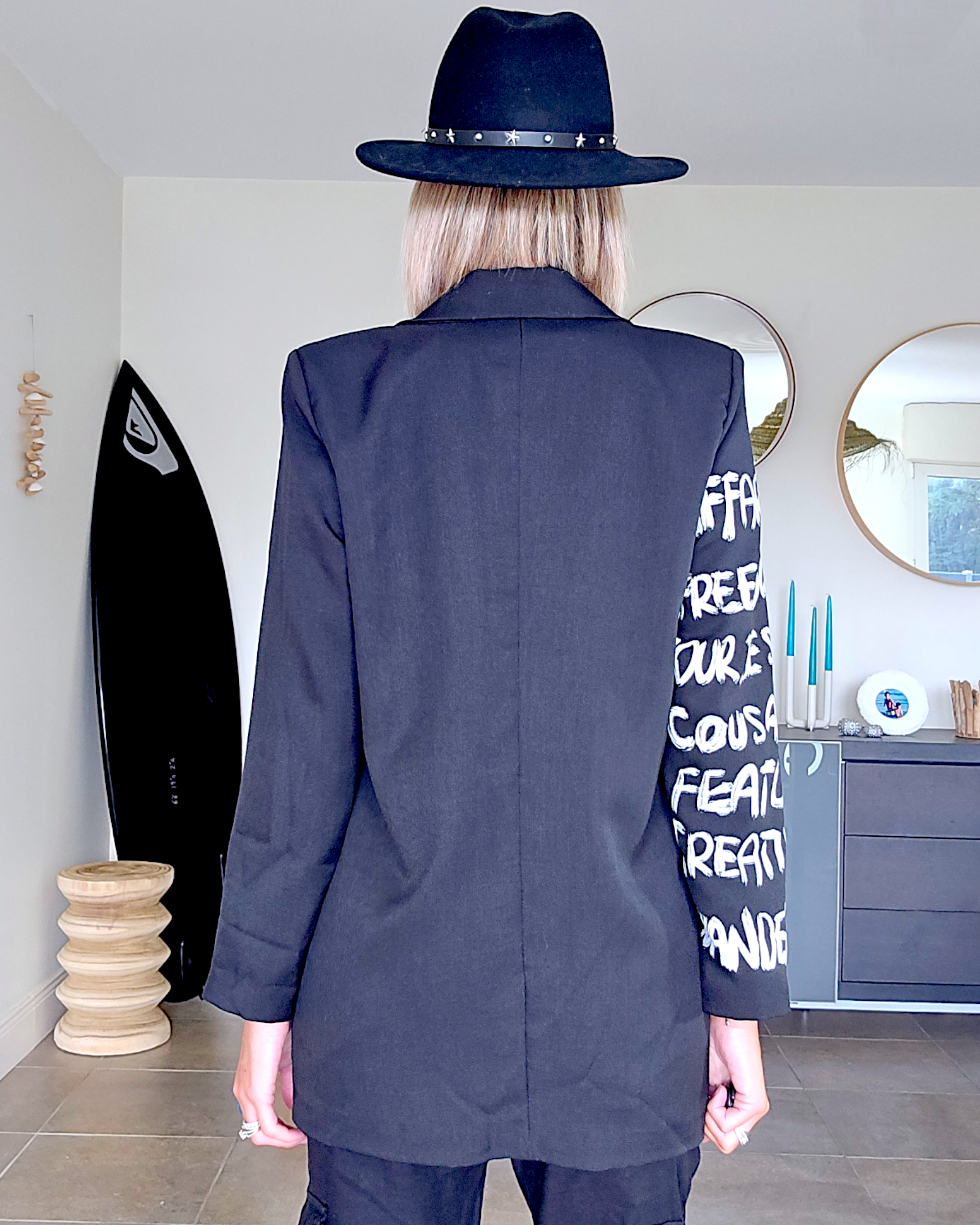 Veste, boy noir