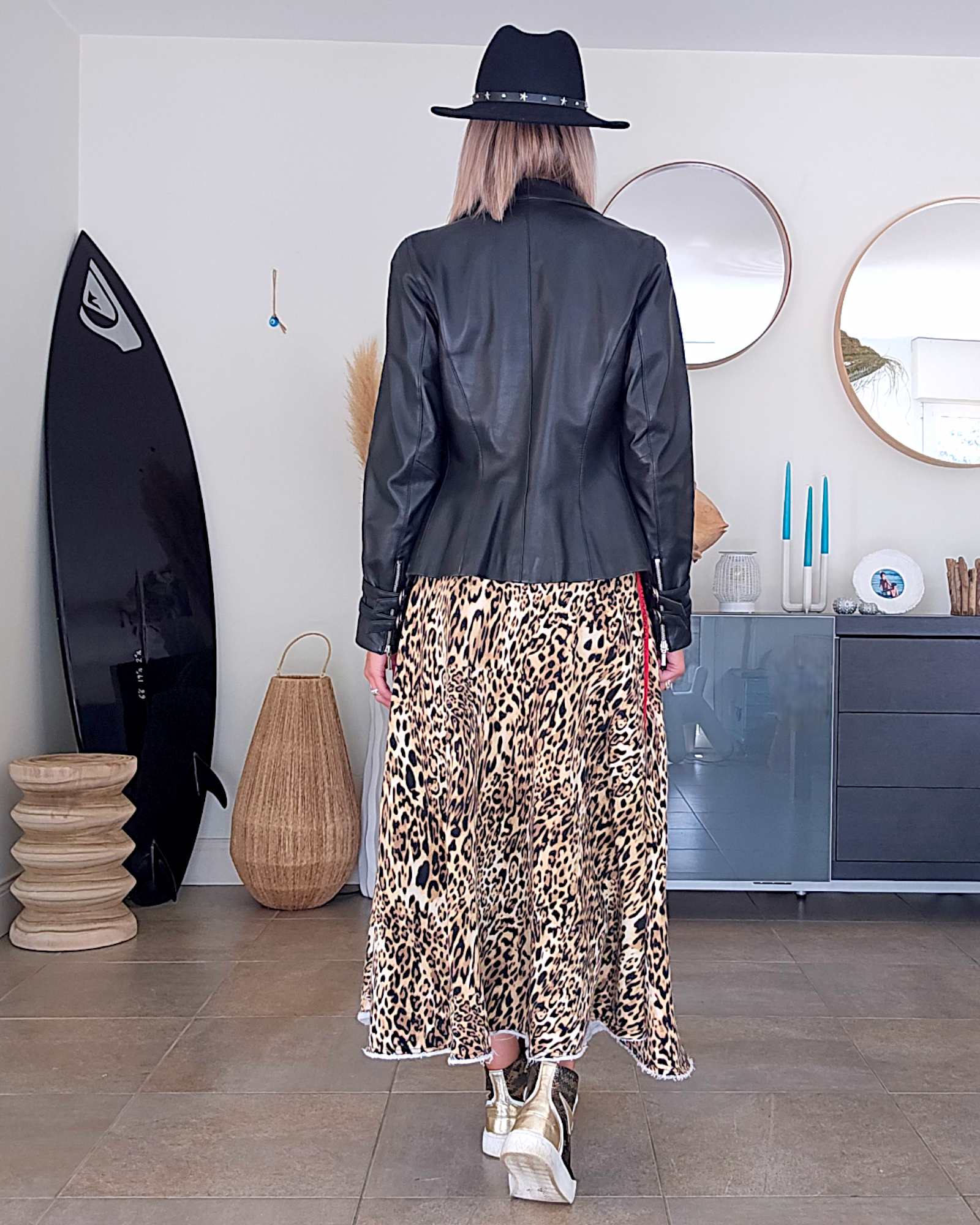 Perfecto noir en cuir
