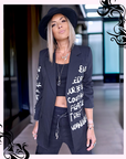 Veste, boy noir
