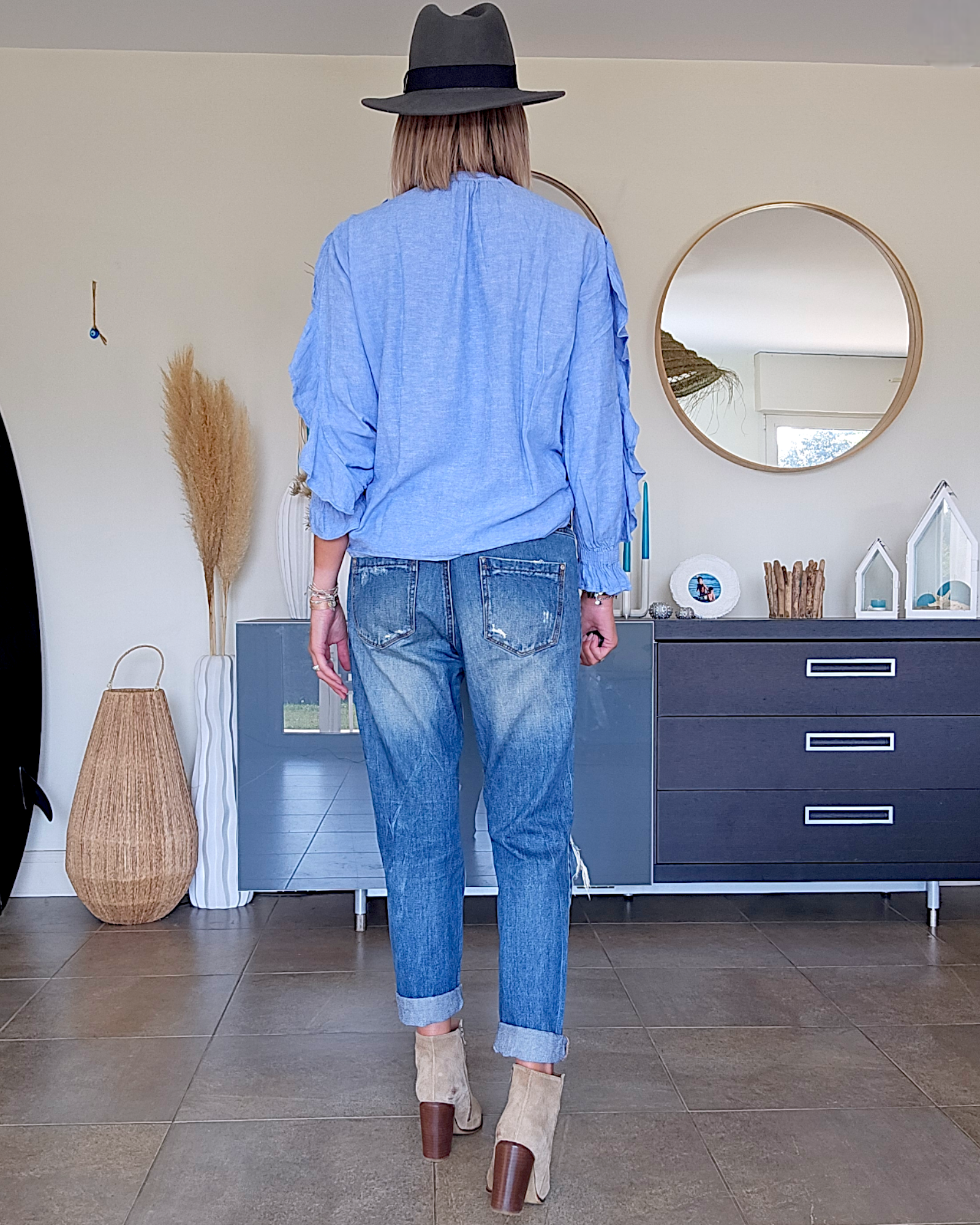 Chemise bleue