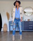Chemise bleue