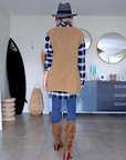 Gilet bouclette sans manche