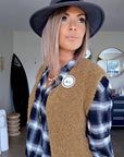 Gilet bouclette sans manche