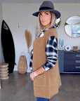 Gilet bouclette sans manche