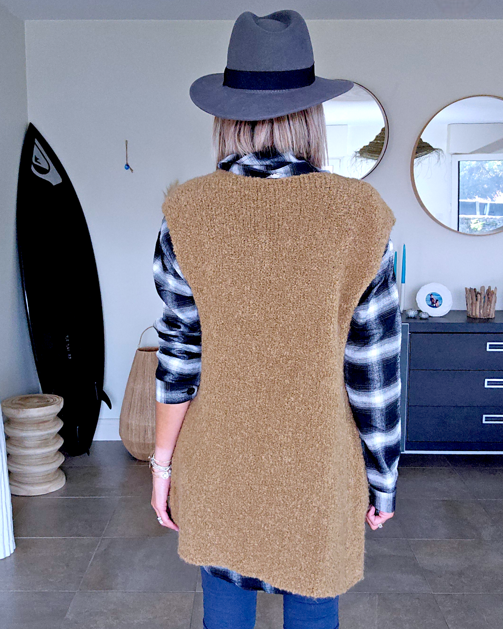 Gilet bouclette sans manche