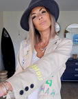 Veste boy à tag