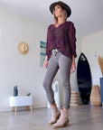 Blouse Genn col en V
