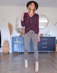 Blouse Genn col en V