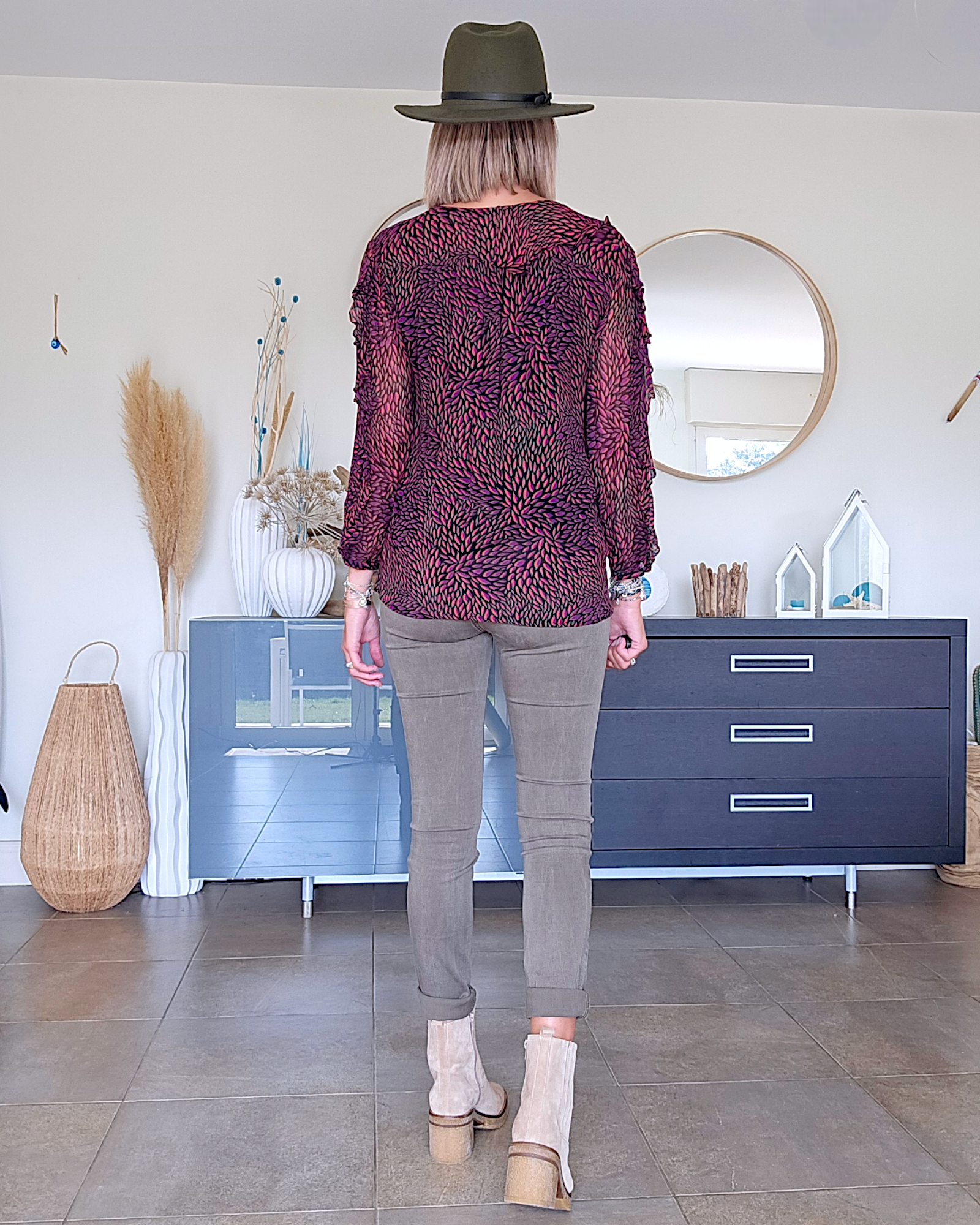 Blouse Genn col en V
