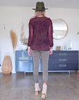 Blouse Genn col en V