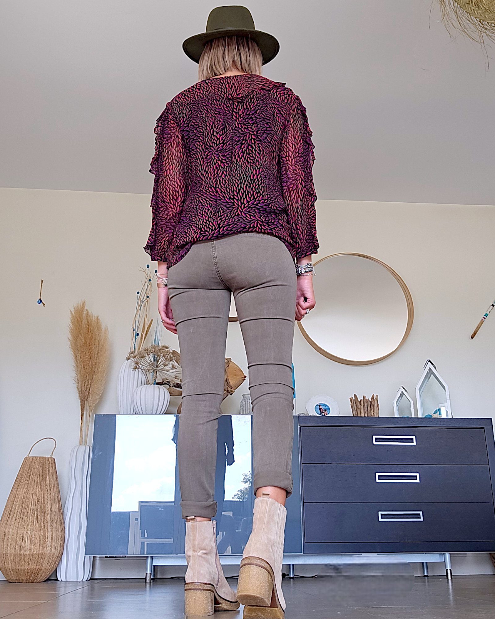 Blouse Genn col en V