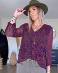 Blouse Genn col en V