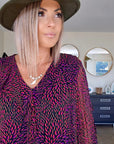 Blouse Genn col en V