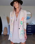 Veste boy à tag