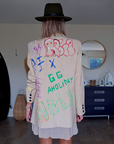 Veste boy à tag