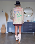 Veste boy à tag