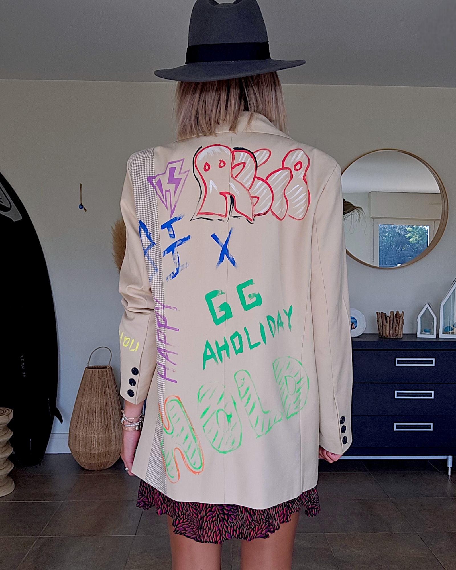 Veste boy à tag