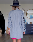 Manteau mi-saison à tag