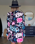 Veste boy à tag