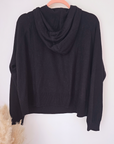 Pull à capuche noir