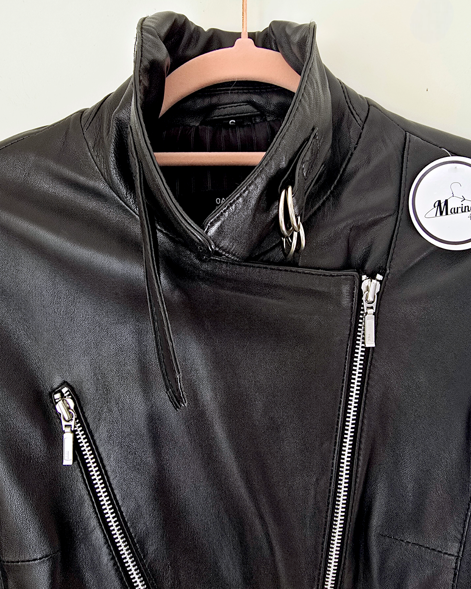 Perfecto noir en cuir