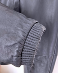 Pantalon jog en cuir