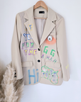 Veste boy à tag