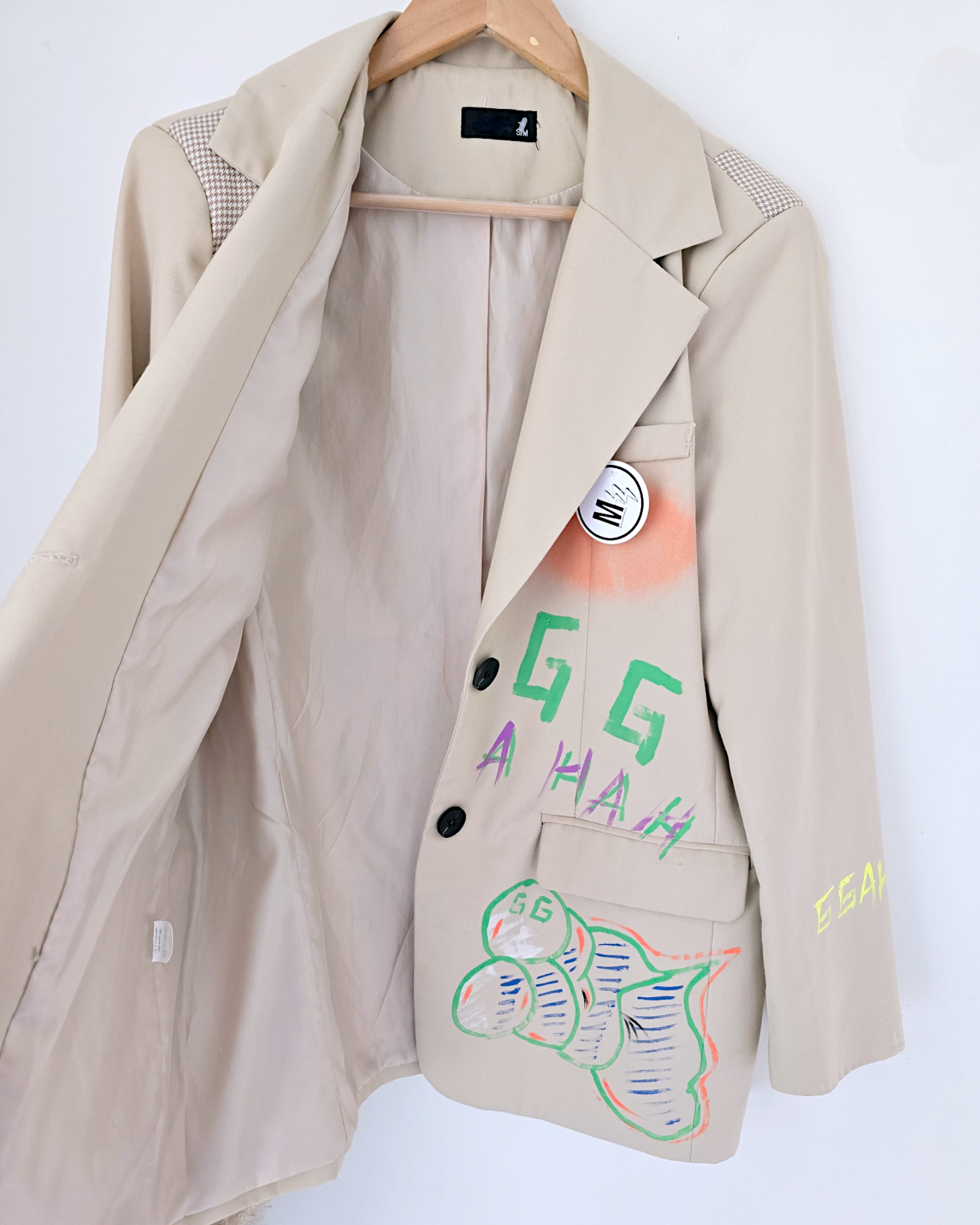 Veste boy à tag