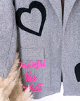 Veste boy en chevron