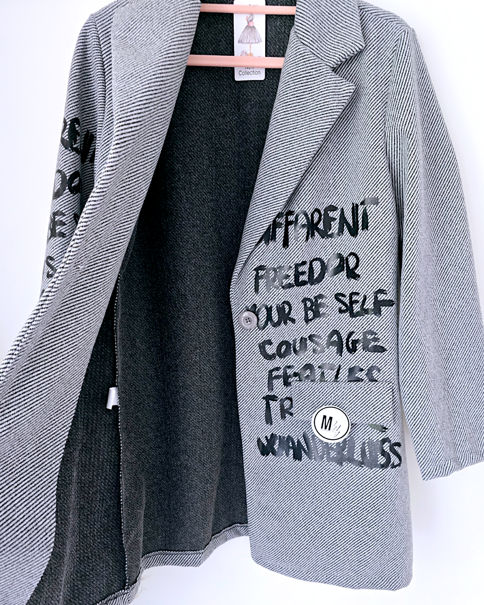 Manteau mi-saison à tag