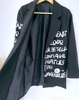 Veste, boy noir