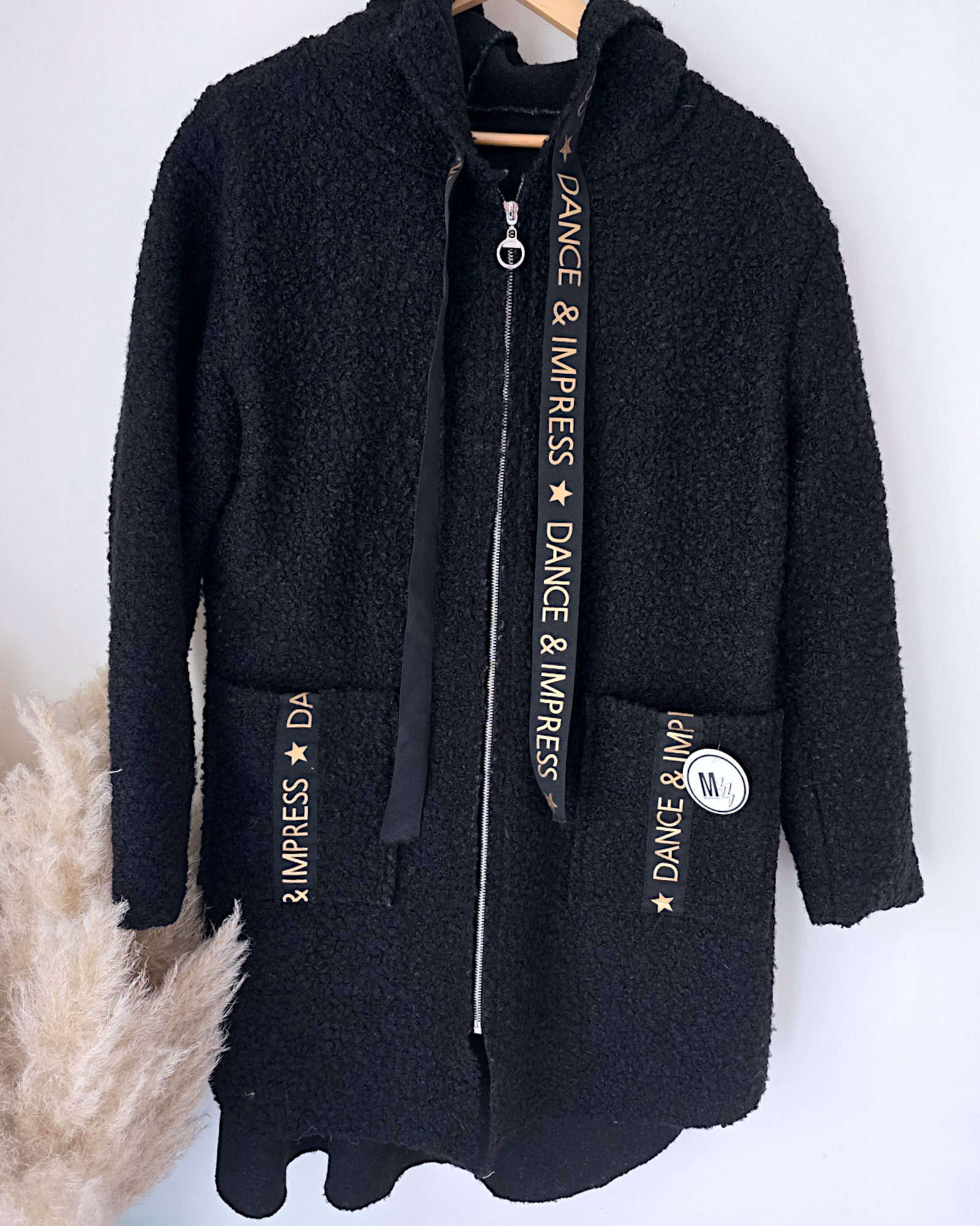 Manteau noir mi-saison