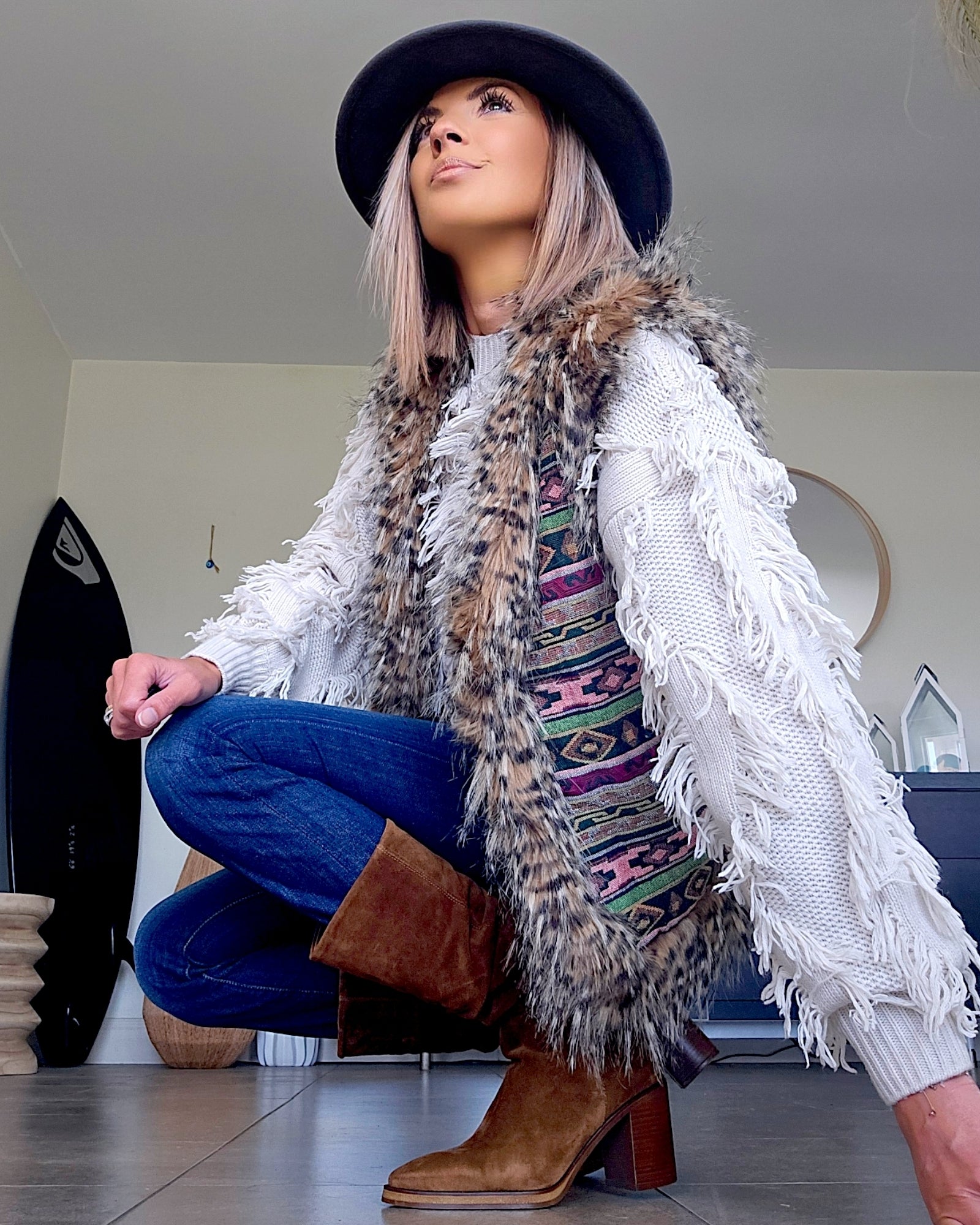 Gilet sans manche ethnique