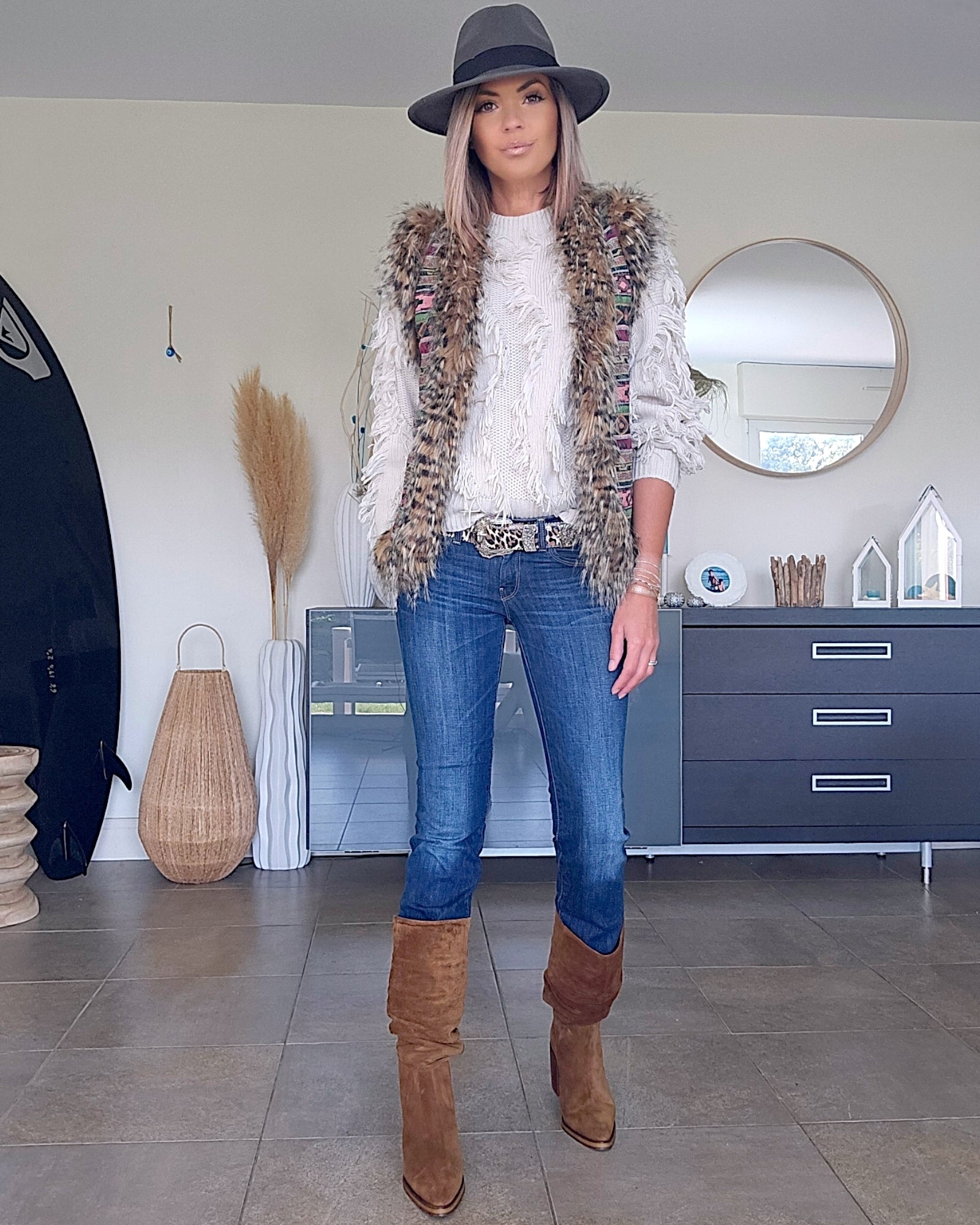 Gilet sans manche ethnique