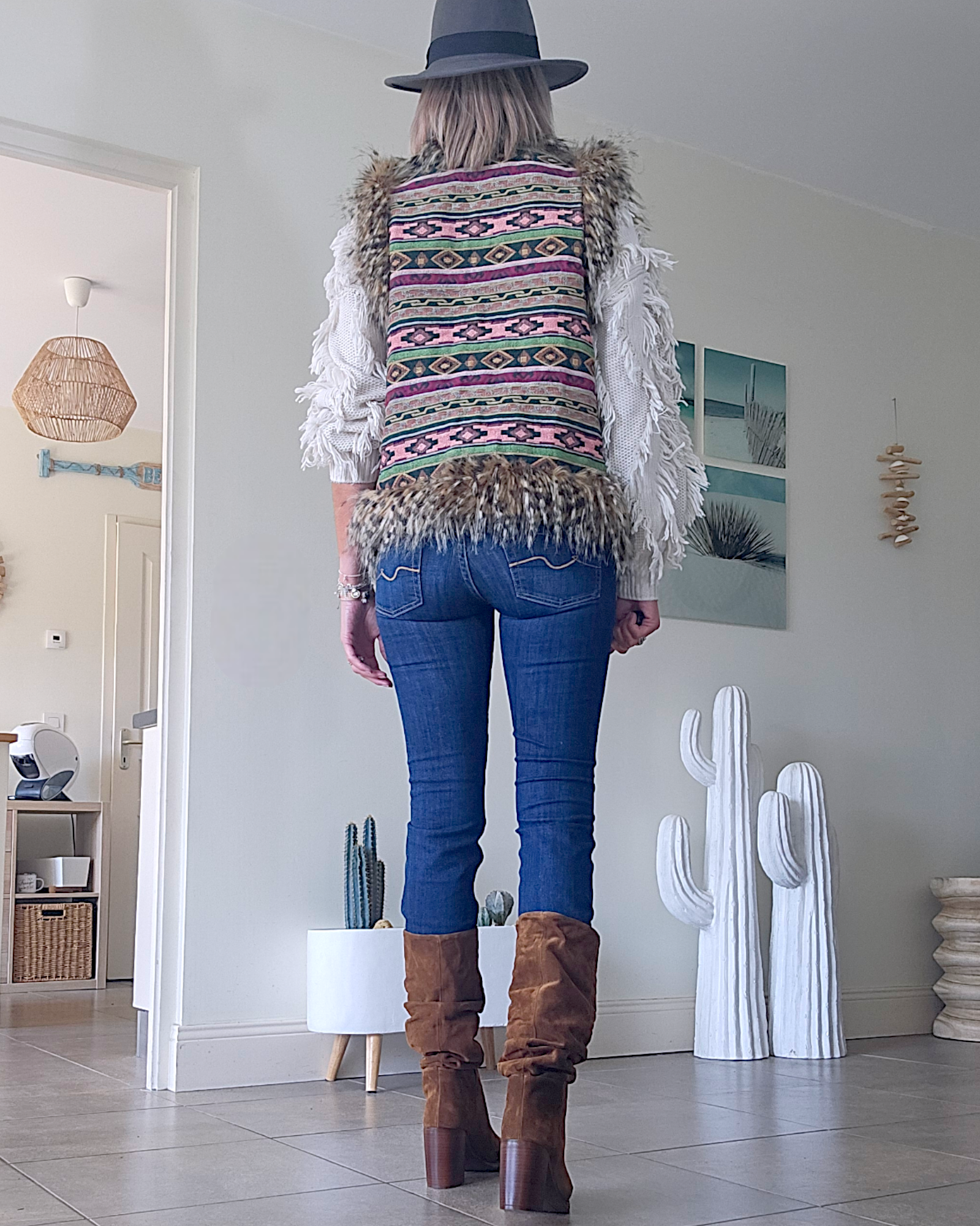 Gilet sans manche ethnique