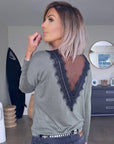Sweat col en V