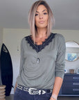 Sweat col en V