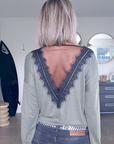 Sweat col en V