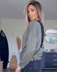 Sweat col en V