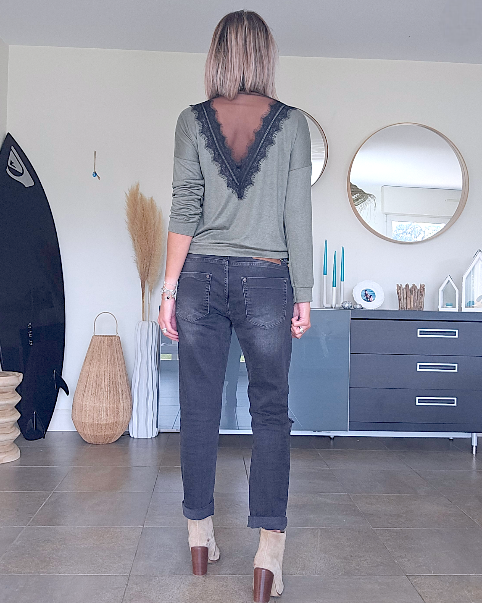 Sweat col en V