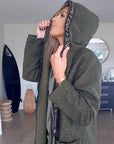 Manteau bouclette mi-saison