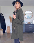 Manteau bouclette mi-saison
