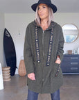 Manteau bouclette mi-saison