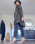 Manteau bouclette mi-saison