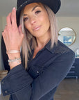 Chemise noire en denim