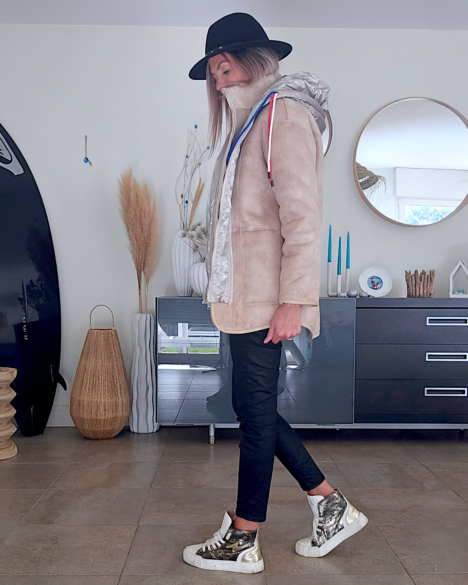 Manteau réversible keyla
