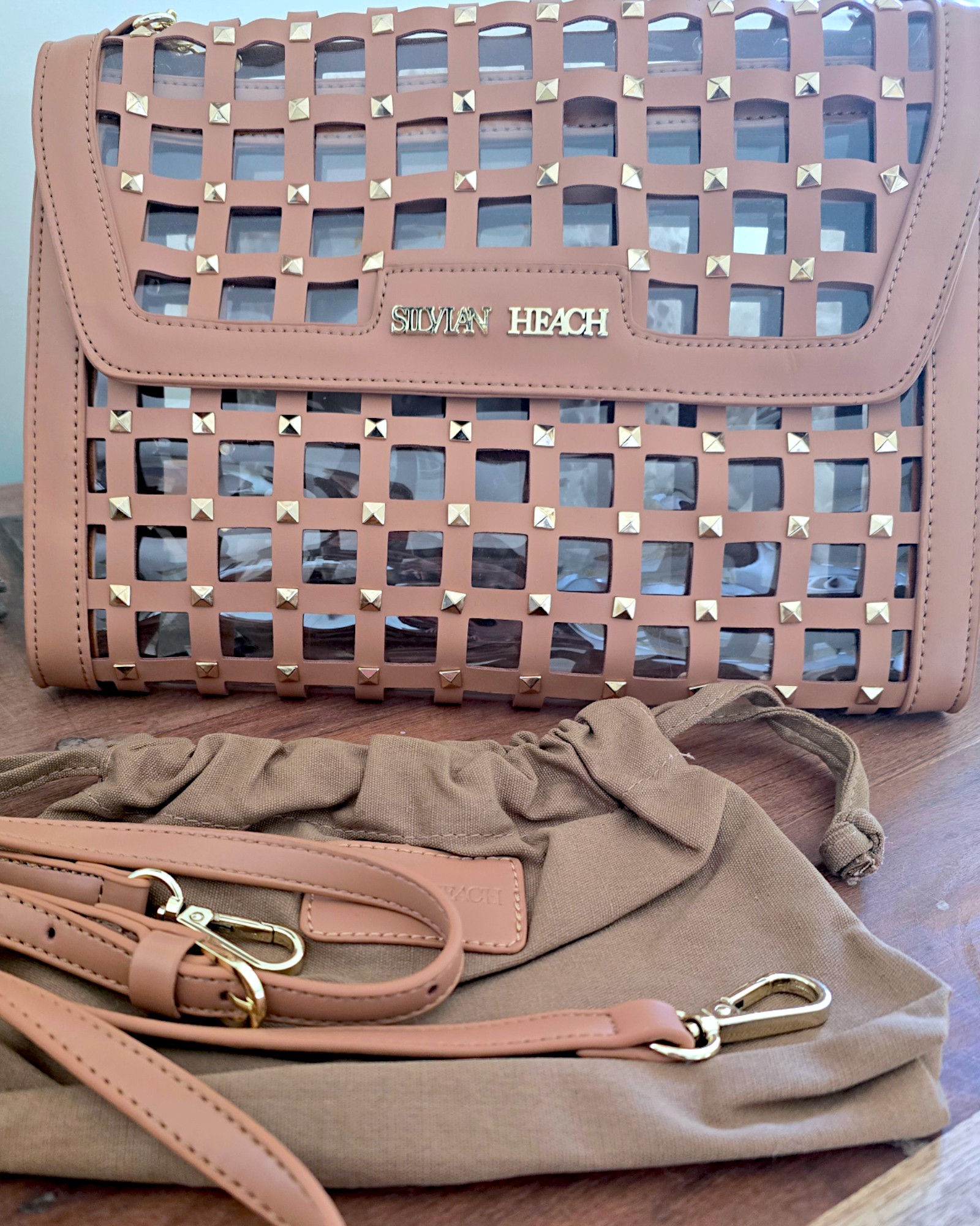 Sac pochette rock-chic